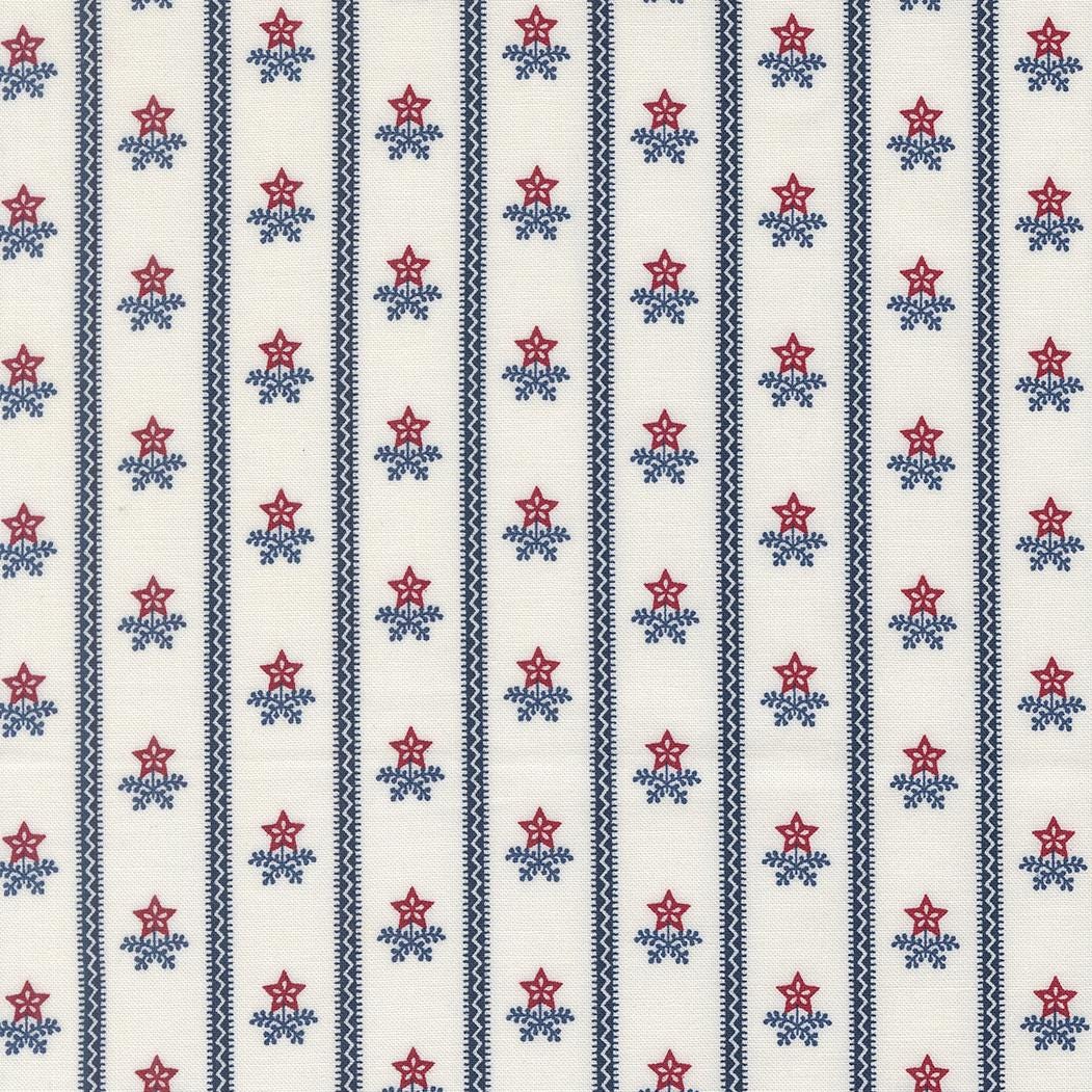 American Gatherings III Stripe Bouquet Stripes Stars Americana Cloud by Primitive Gatherings for Moda Fabrics - 49322 11