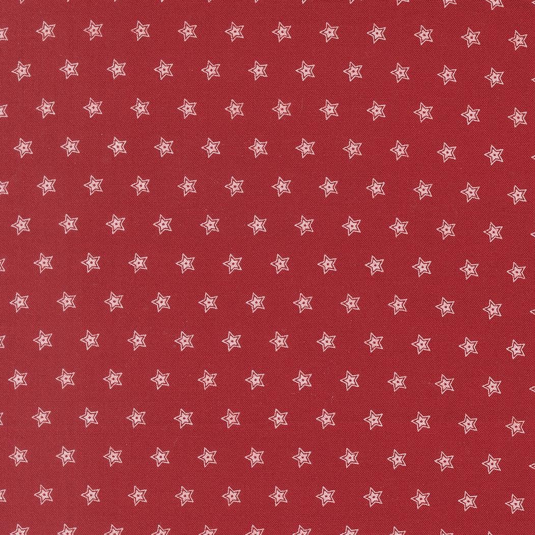 American Gatherings III Double Star Americana Crimson by Primitive Gatherings for Moda Fabrics - 49324 12