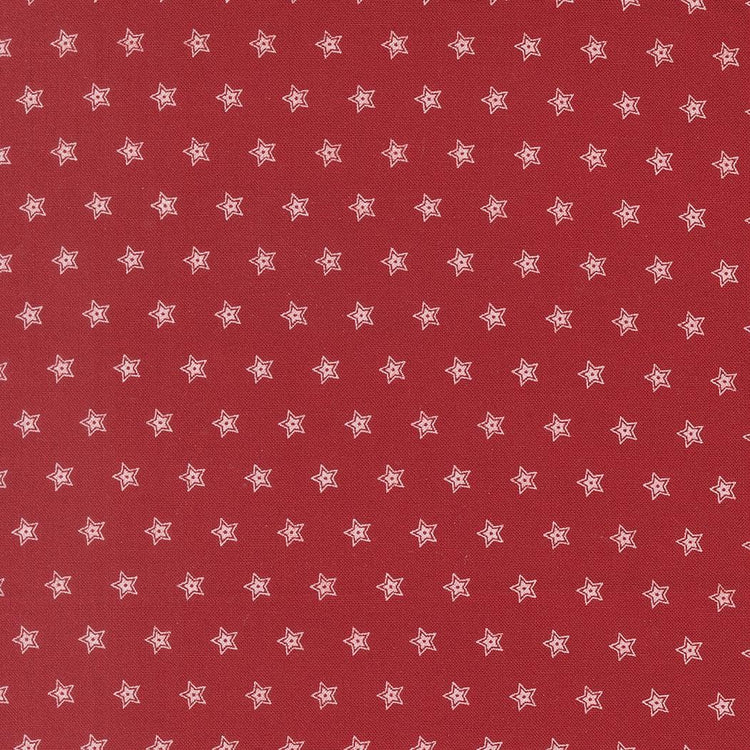 American Gatherings III Double Star Americana Crimson by Primitive Gatherings for Moda Fabrics - 49324 12