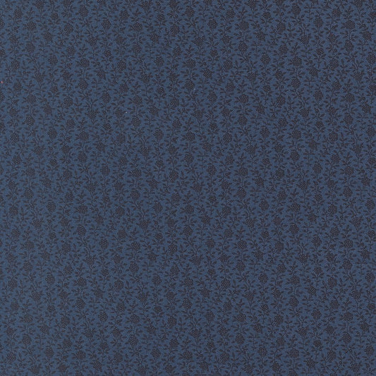 American Gatherings III Berry Small Floral Nautical Blue by Primitive Gatherings for Moda Fabrics - 49326 14