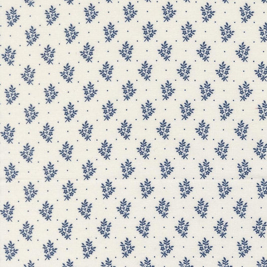 American Gatherings III Flower Sprig Small Floral Cloud Nautical by Primitive Gatherings for Moda Fabrics - 49327 24