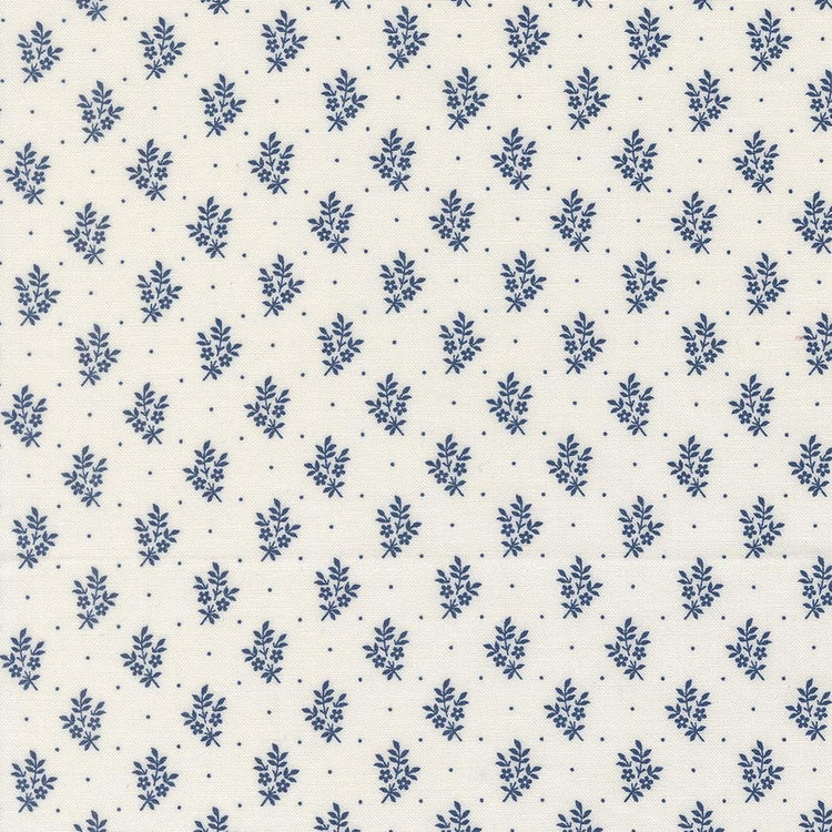 American Gatherings III Flower Sprig Small Floral Cloud Nautical by Primitive Gatherings for Moda Fabrics - 49327 24