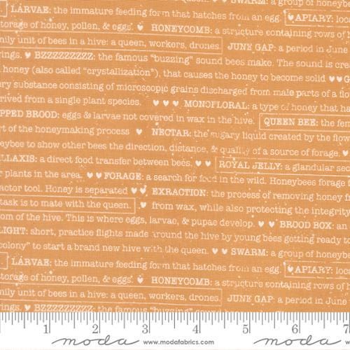 Wild Honey Buzz Words Text and Words Honey by Lella Boutique for Moda Fabrics - 5254 14