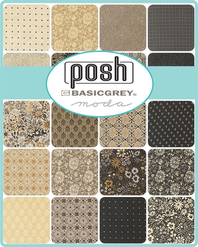 Posh Fat Quarter Bundle by BasicGrey for Moda Fabrics - 30770AB - 28 pieces