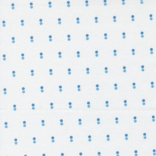 Blueprint Dots Dots White Harbor by Camille Roskelley for Moda Fabrics - 55334 11