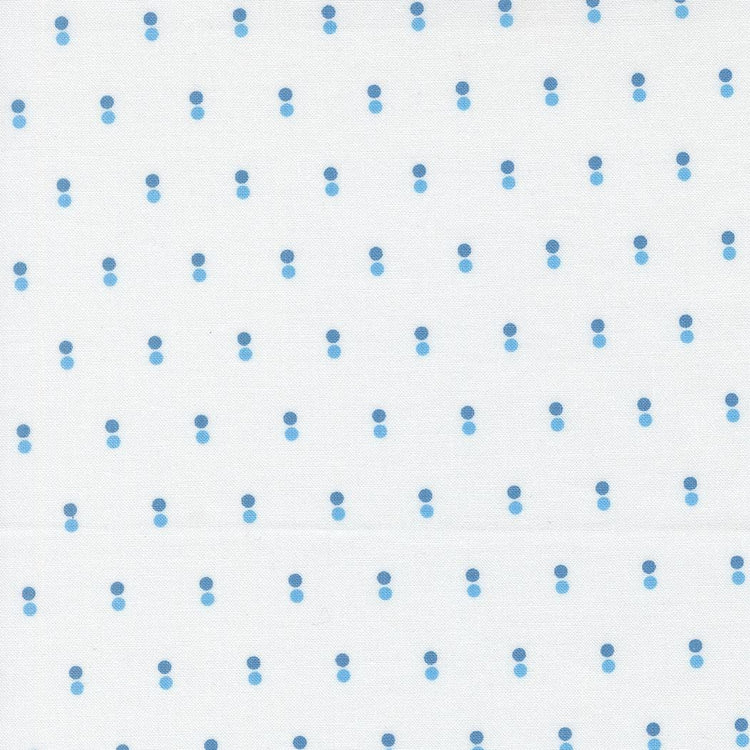 Blueprint Dots Dots White Harbor by Camille Roskelley for Moda Fabrics - 55334 11