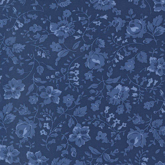 Blueprint Vineyard Florals Navy by Camille Roskelley for Moda Fabrics - 55338 16