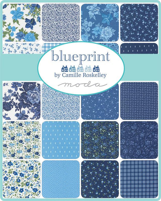 Blueprint Fat Quarter Bundle by Camille Roskelley for Moda Fabrics - 55330AB - 37 pieces