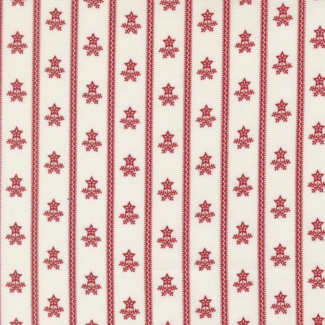 American Gatherings III Stripe Bouquet Stripes Stars Americana Cloud Crimson by Primitive Gatherings for Moda Fabrics - 49322 23