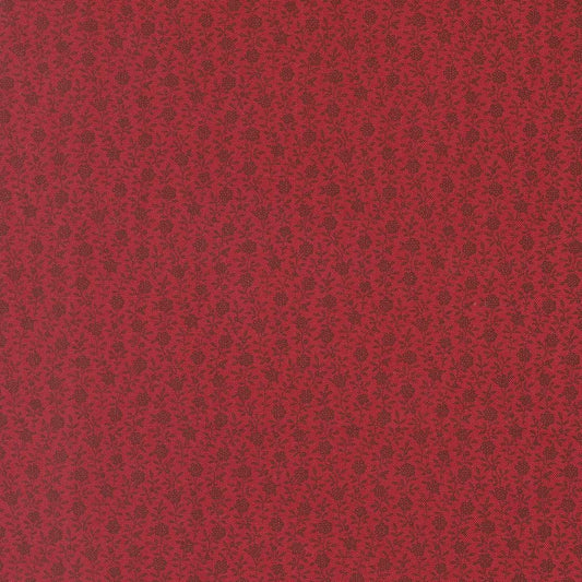 American Gatherings III Berry Small Floral Deep Crimson by Primitive Gatherings for Moda Fabrics - 49326 13