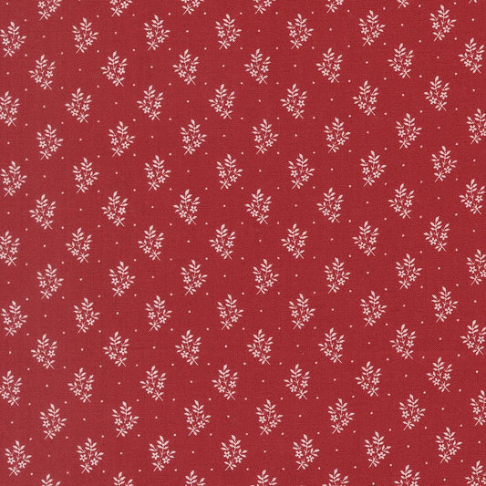 American Gatherings III Flower Sprig Small Floral Crimson by Primitive Gatherings for Moda Fabrics - 49327 12