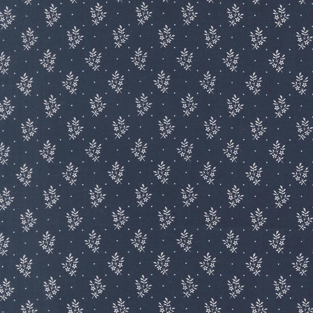 American Gatherings III Flower Sprig Small Floral American Blue by Primitive Gatherings for Moda Fabrics - 49327 15
