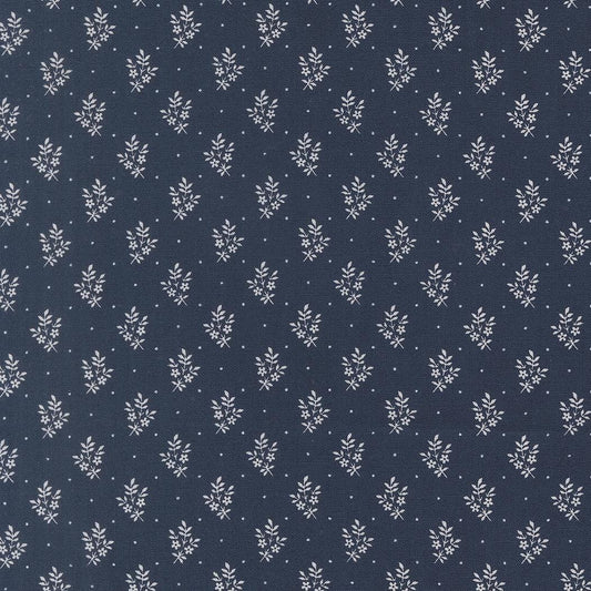 American Gatherings III Flower Sprig Small Floral American Blue by Primitive Gatherings for Moda Fabrics - 49327 15