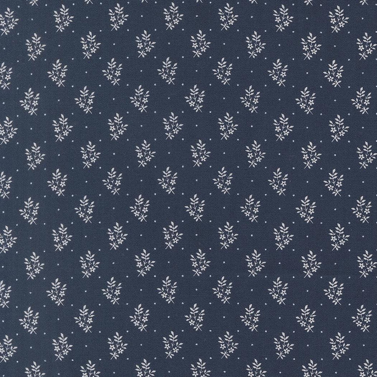 American Gatherings III Flower Sprig Small Floral American Blue by Primitive Gatherings for Moda Fabrics - 49327 15