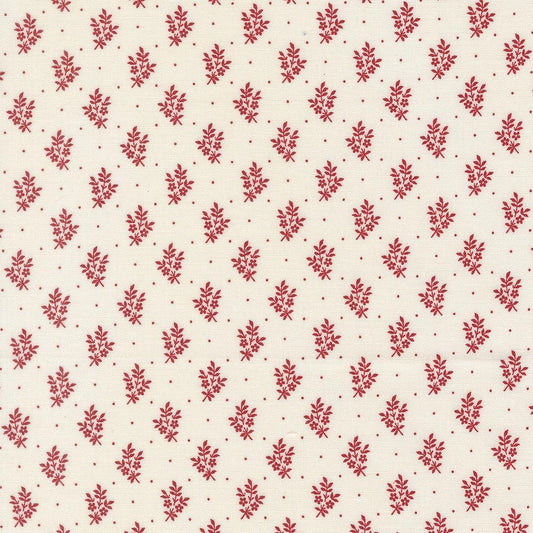 American Gatherings III Flower Sprig Small Floral Cloud Crimson by Primitive Gatherings for Moda Fabrics - 49327 23
