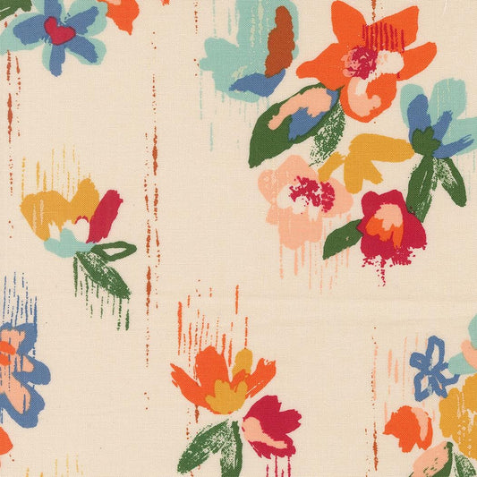 Boho Haven Brush Stroke Floral Florals Eggshell by Fancy That Design House for Moda Fabrics - 45640 11