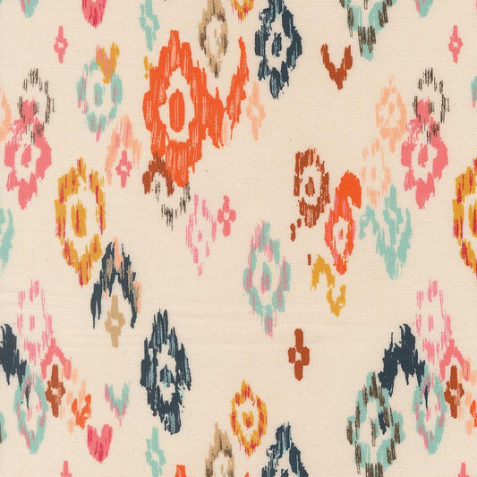 Boho Haven Feathered Ikat Blenders Eggshell by Fancy That Design House for Moda Fabrics - 45642 11