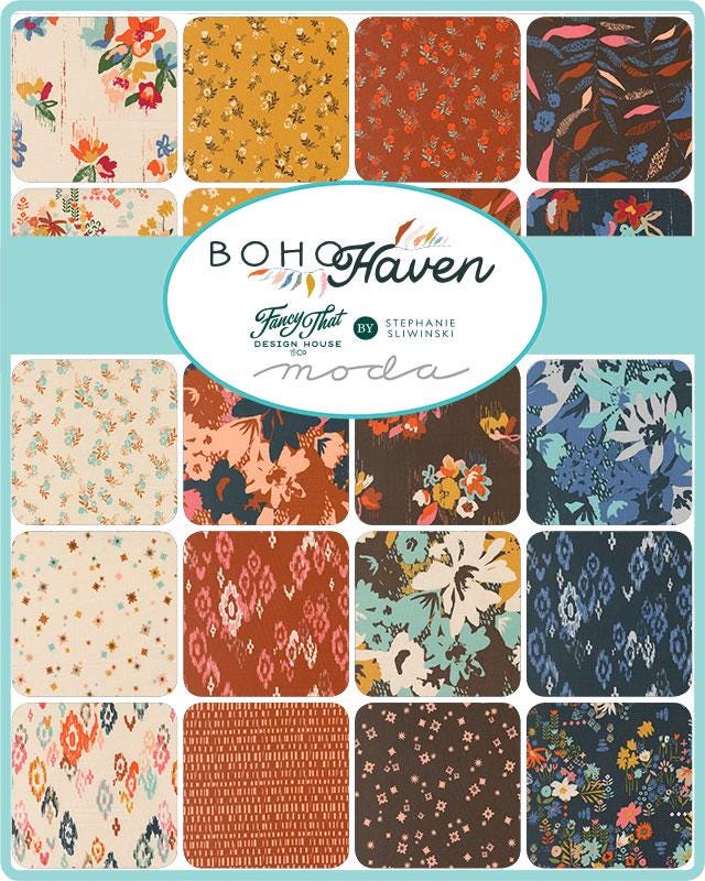 Boho Haven Charm Pack by Fancy That Design House for Moda Fabrics - 45640PP