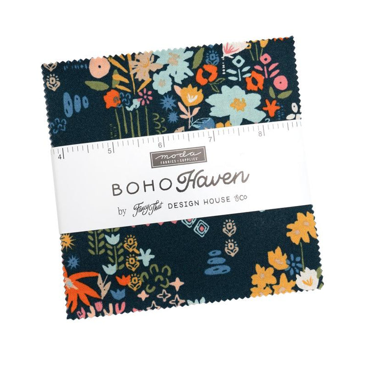 Boho Haven Charm Pack by Fancy That Design House for Moda Fabrics - 45640PP