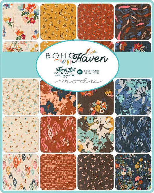 Boho Haven Fat Quarter Bundle by Camille Roskelley for Moda Fabrics - 45640AB - 29 pieces