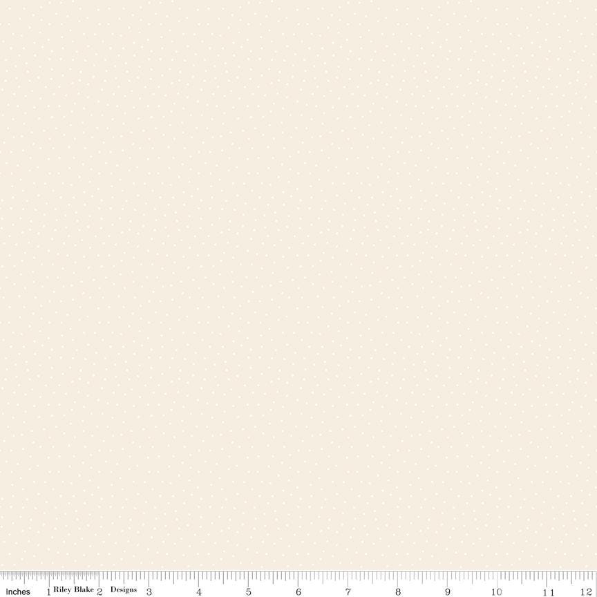 Elegant Essentials Scatter Dot Cream Pearl by Jennifer Bosworth for Riley Blake Designs - CPL851-CREAM
