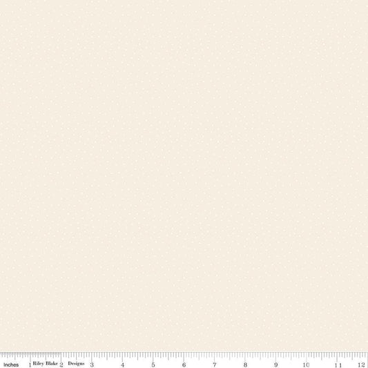 Elegant Essentials Scatter Dot Cream Pearl by Jennifer Bosworth for Riley Blake Designs - CPL851-CREAM