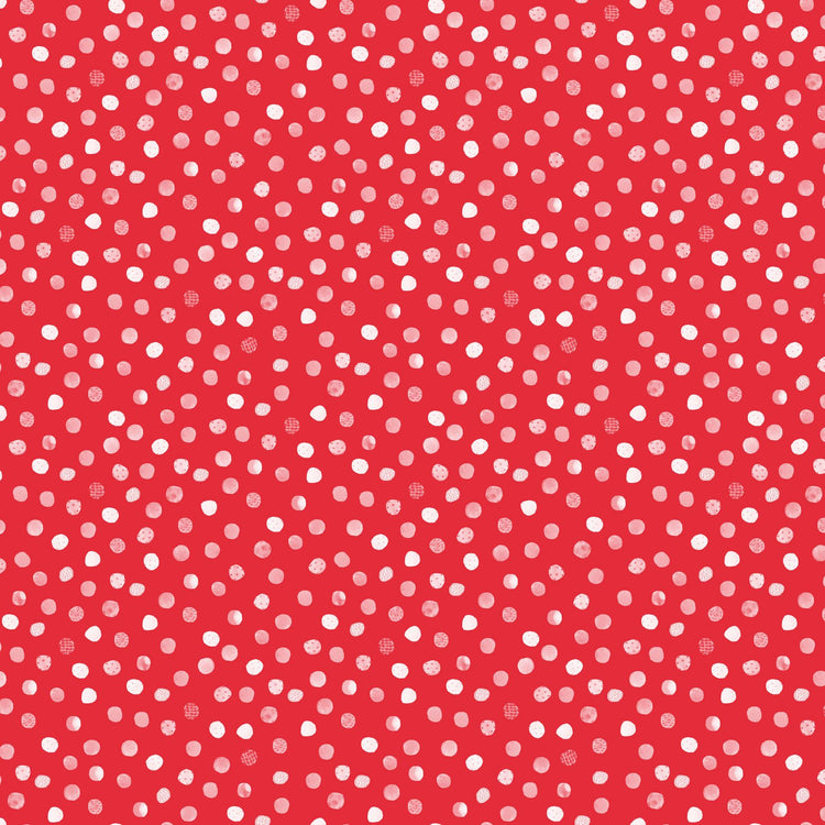 Mini Metropolis Dots Red by Sara Boccaccini for Northcott Fabrics - 91193-26