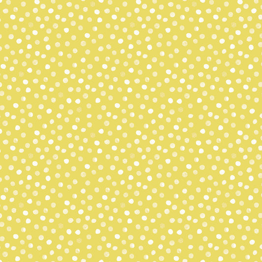 Mini Metropolis Dots Yellow by Sara Boccaccini for Northcott Fabrics - 91193-50