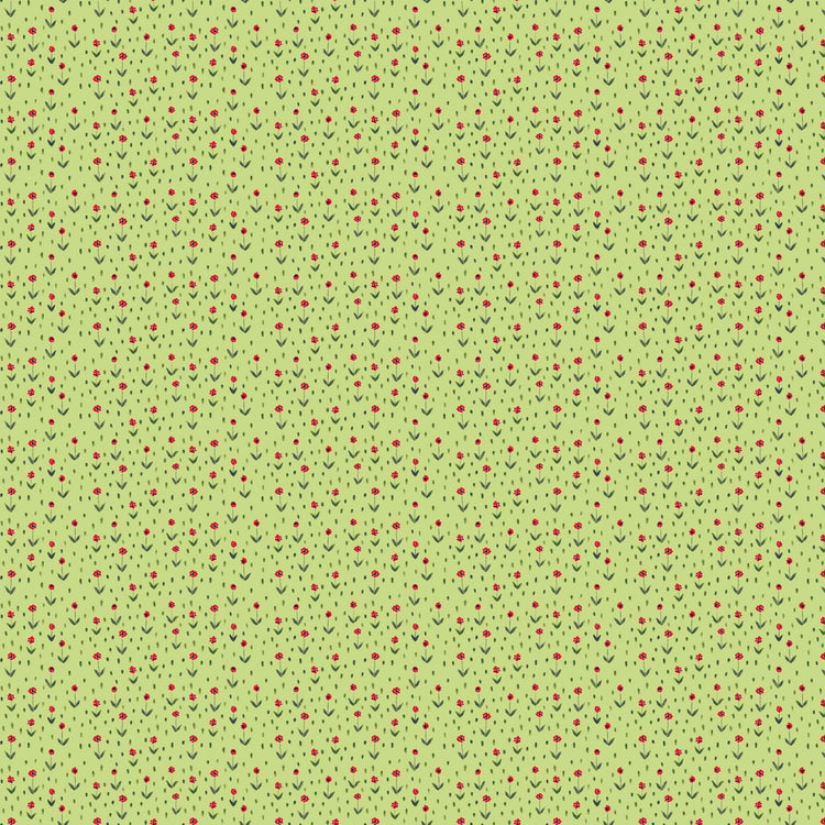 Mini Metropolis Floral Green by Sara Boccaccini for Northcott Fabrics - 91194-70