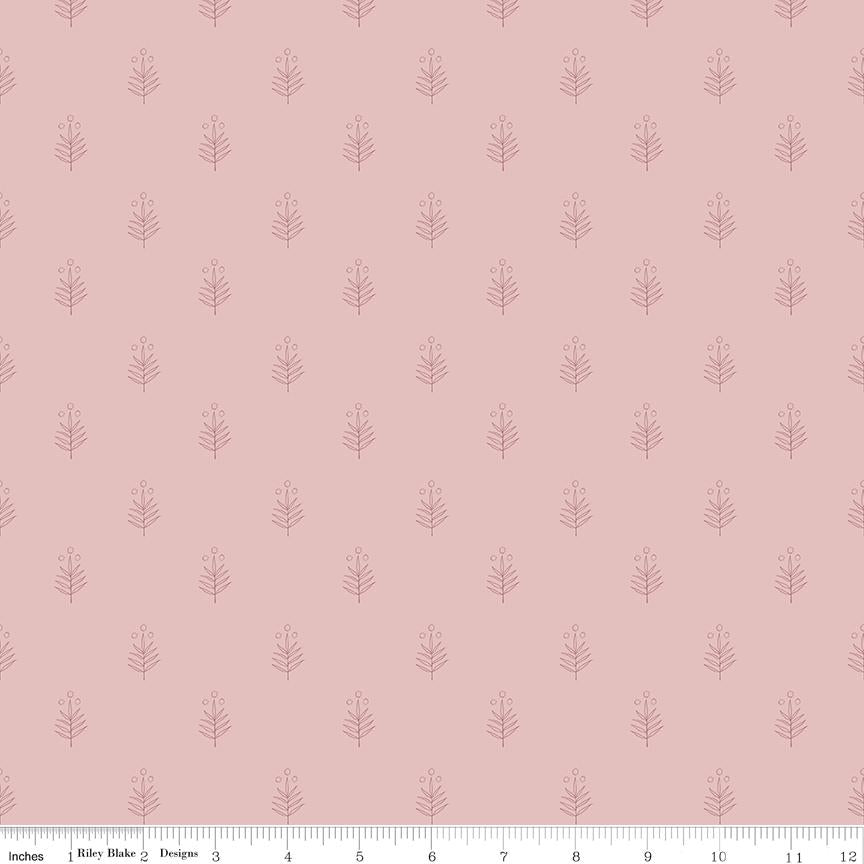 Garden Dreams Leaf Doodle Dusty Pink by Amber Elliot of Alderwood Studio for Riley Blake Designs - C15096-DUSTYPINK