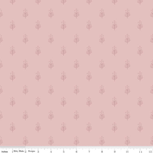 Garden Dreams Leaf Doodle Dusty Pink by Amber Elliot of Alderwood Studio for Riley Blake Designs - C15096-DUSTYPINK