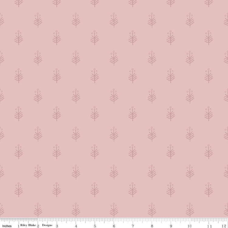 Garden Dreams Leaf Doodle Dusty Pink by Amber Elliot of Alderwood Studio for Riley Blake Designs - C15096-DUSTYPINK