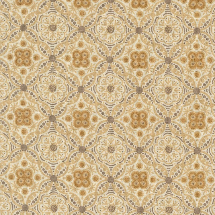 Posh Filigree Damask Medallion Ivory Whisper by BasicGrey for Moda Fabrics - 30772 11