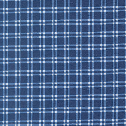 Blueprint Plaid Checks and Plaids Navy by Camille Roskelley for Moda Fabrics - 55332 16