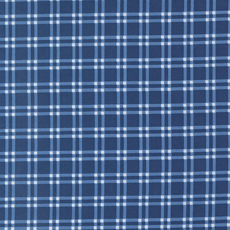 Blueprint Plaid Checks and Plaids Navy by Camille Roskelley for Moda Fabrics - 55332 16