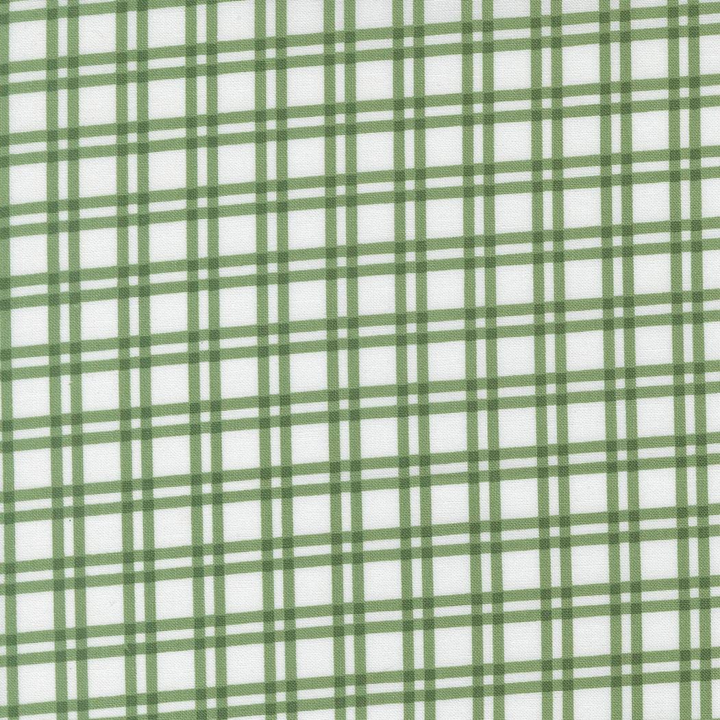 Blueprint Plaid Checks and Plaids White Grass by Camille Roskelley for Moda Fabrics - 55332 28