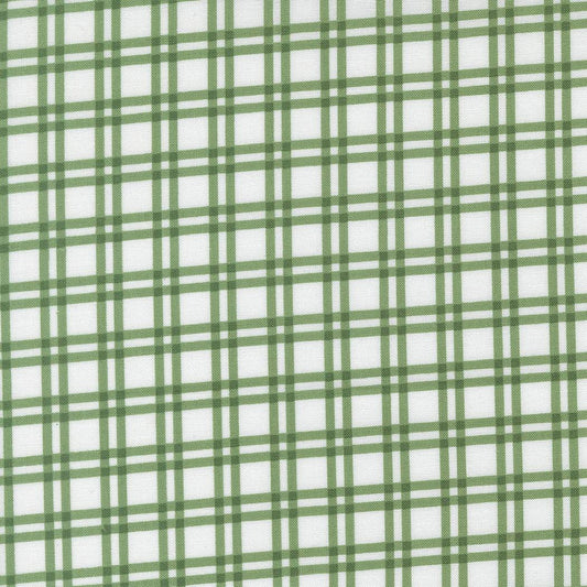 Blueprint Plaid Checks and Plaids White Grass by Camille Roskelley for Moda Fabrics - 55332 28