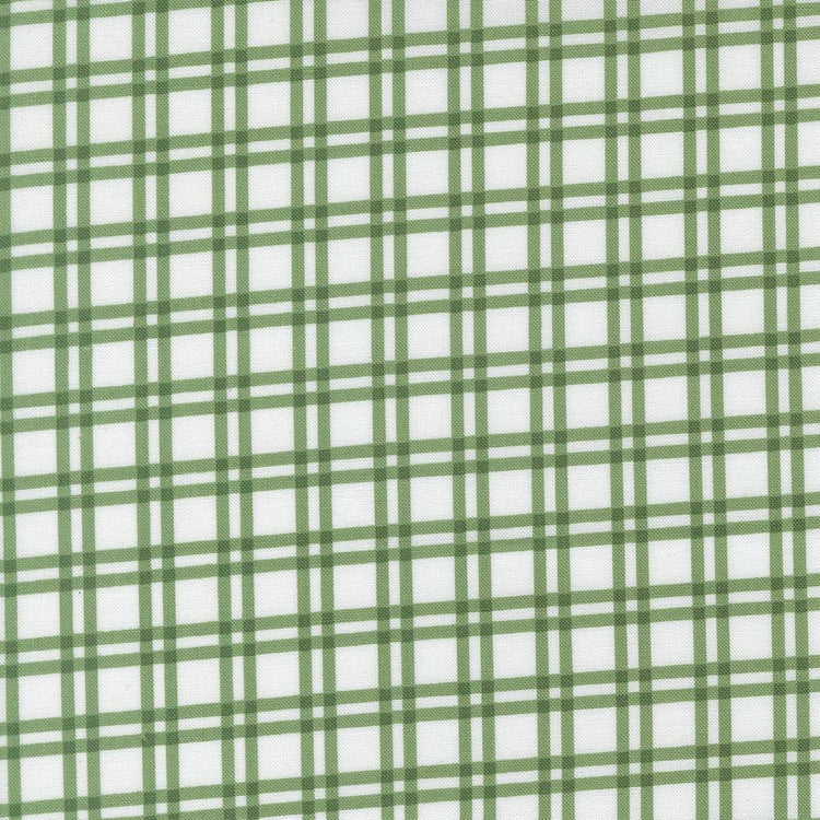 Blueprint Plaid Checks and Plaids White Grass by Camille Roskelley for Moda Fabrics - 55332 28