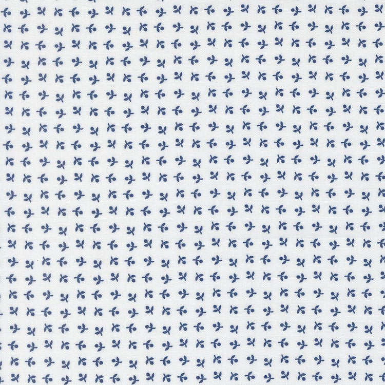 Blueprint Somerset Blenders White Navy by Camille Roskelley for Moda Fabrics - 55336 26