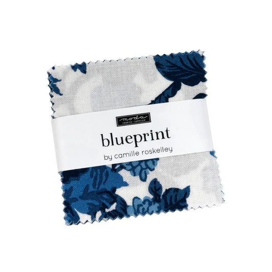 Blueprint Mini Charm by Camille Roskelley for Moda Fabrics - 55330MC - 42 Assorted pieces