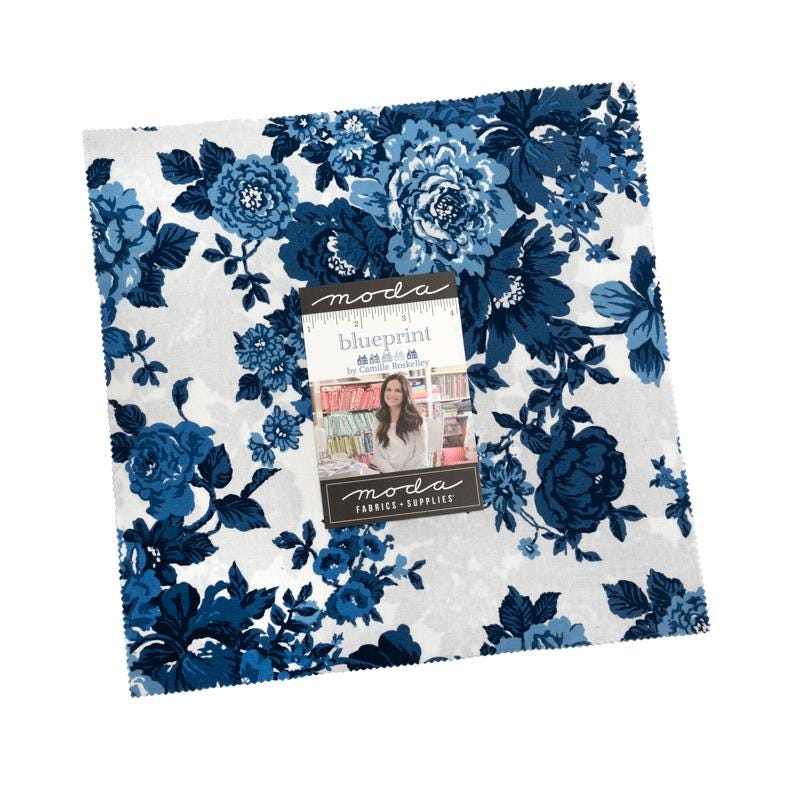 Blueprint Layer Cake by Camille Roskelley for Moda Fabrics - 55330LC - 42 pieces