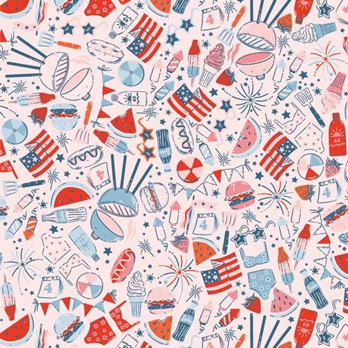 Bloomin’ Americana Fourth of July by AGF Studio for Art Gallery Fabrics - BAM-47100