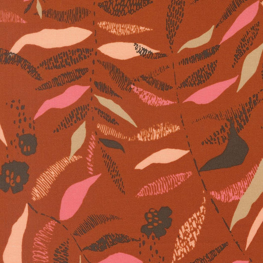 Boho Haven Textured Frond Blenders Leaves Spice by Fancy That Design House for Moda Fabrics - 45643 14