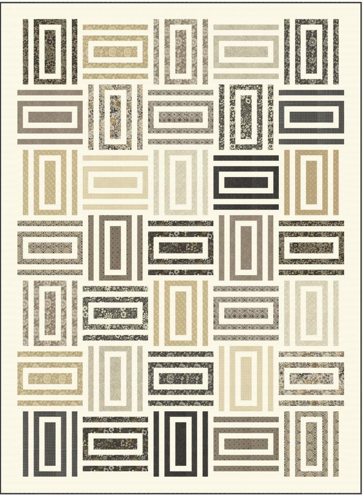 Macarons Quilt Kit in Posh fabric by Moda Fabrics - quilt kit with pattern