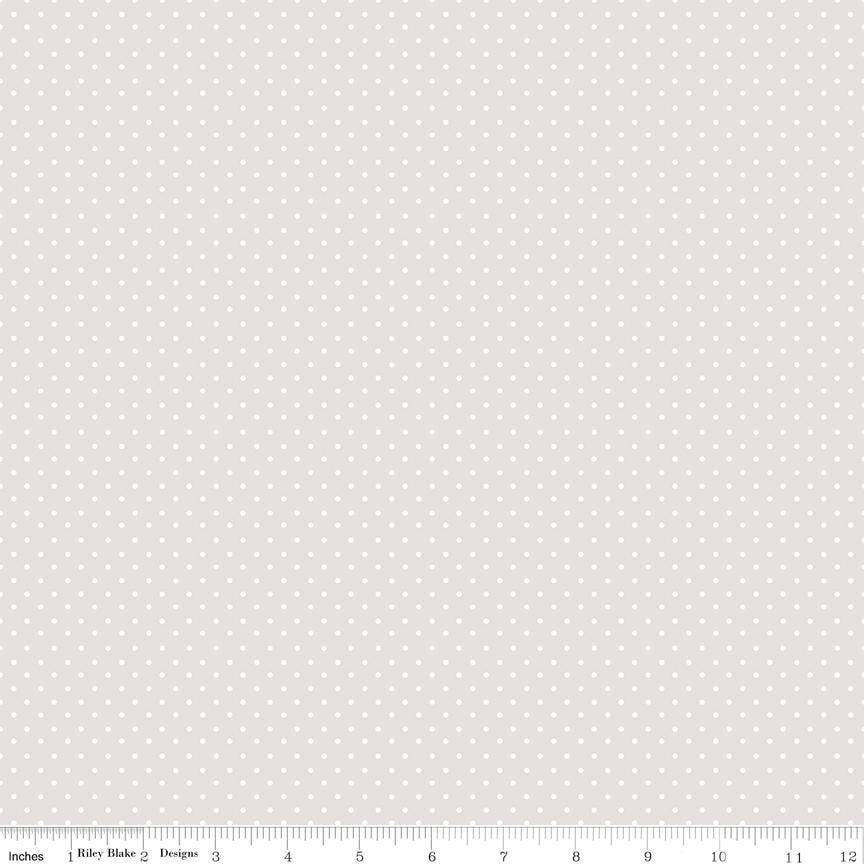 Elegant Essentials Polka Dot White Pearl by Jennifer Bosworth for Riley Blake Designs - CPL850-WHITE