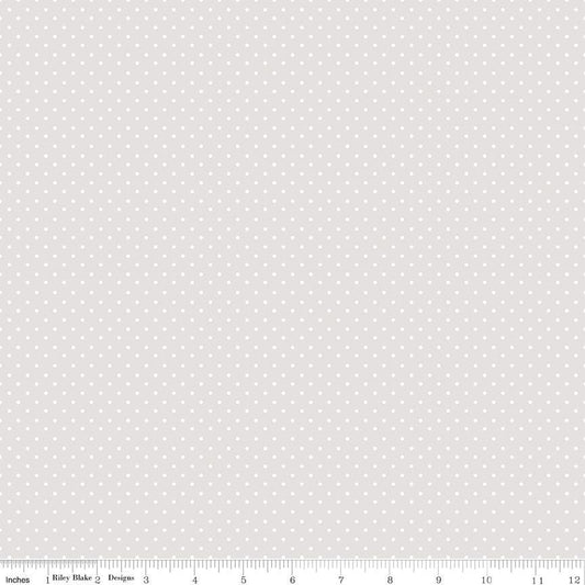 Elegant Essentials Polka Dot White Pearl by Jennifer Bosworth for Riley Blake Designs - CPL850-WHITE