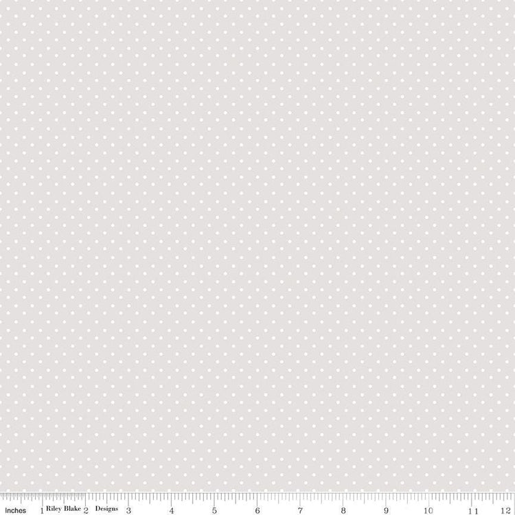Elegant Essentials Polka Dot White Pearl by Jennifer Bosworth for Riley Blake Designs - CPL850-WHITE