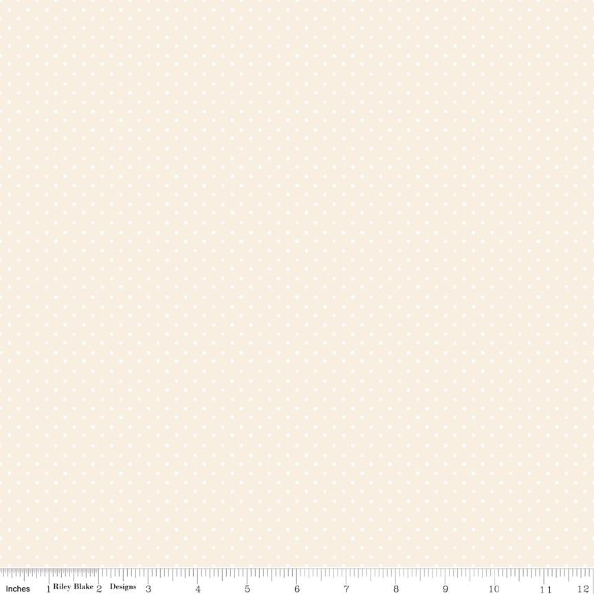 Elegant Essentials Polka Dot Cream Pearl by Jennifer Bosworth for Riley Blake Designs - CPL850-CREAM