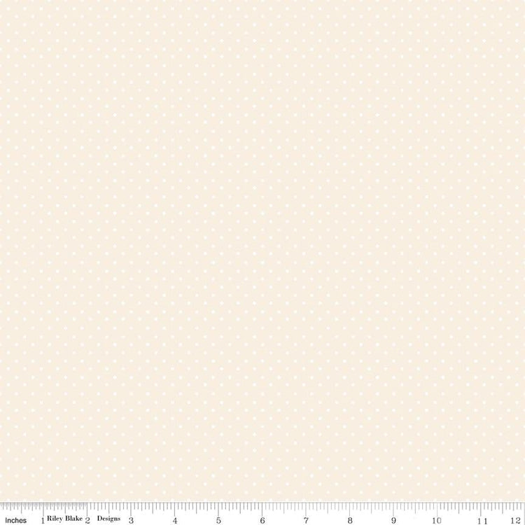 Elegant Essentials Polka Dot Cream Pearl by Jennifer Bosworth for Riley Blake Designs - CPL850-CREAM