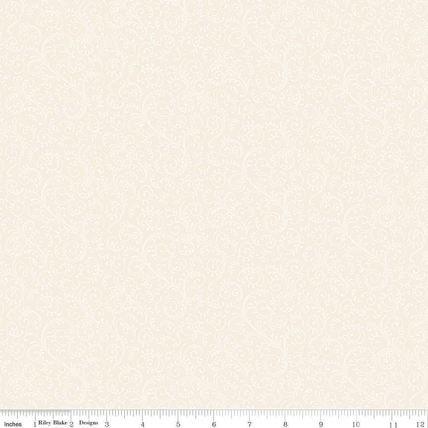 Elegant Essentials Scroll Cream Pearl by Jennifer Bosworth for Riley Blake Designs - CPL852-CREAM
